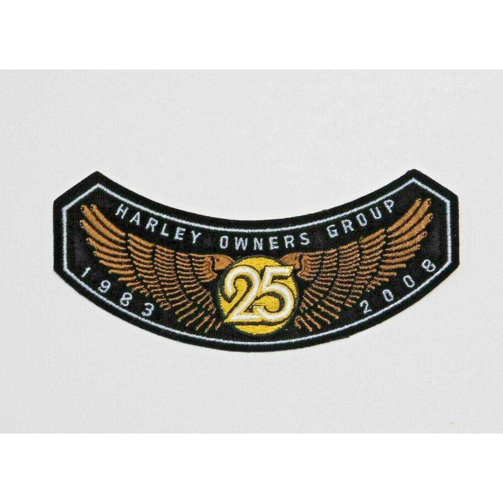 Harley Davidson 25 Year HOG Patch Harley Owners Group 1983 - 2008